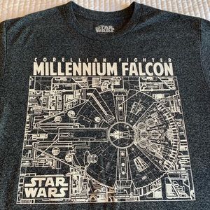 Star Wars Tee/ Millenium Falcon design/ SM